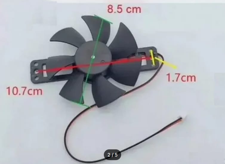 Вентилятор охлаждения для индукционных плит DC18V, D-85mm — фото 2