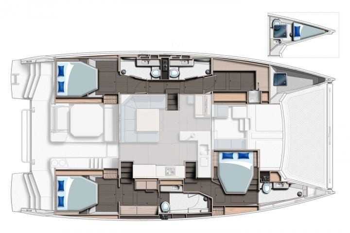 (3 каюты) LEOPARD-50L. Катамаран. Яхта. 2025г.в. (3 каюты; 6 чел). $1,499млн. — фото 3