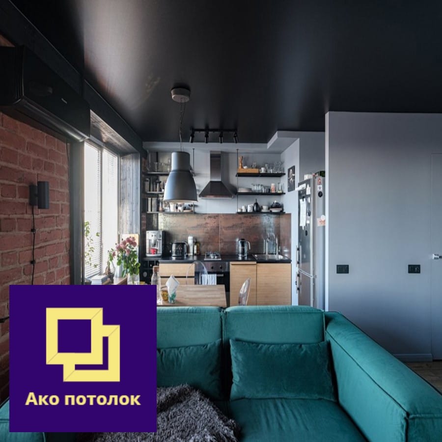 Матовый цветной натяжной потолок купить в Омске