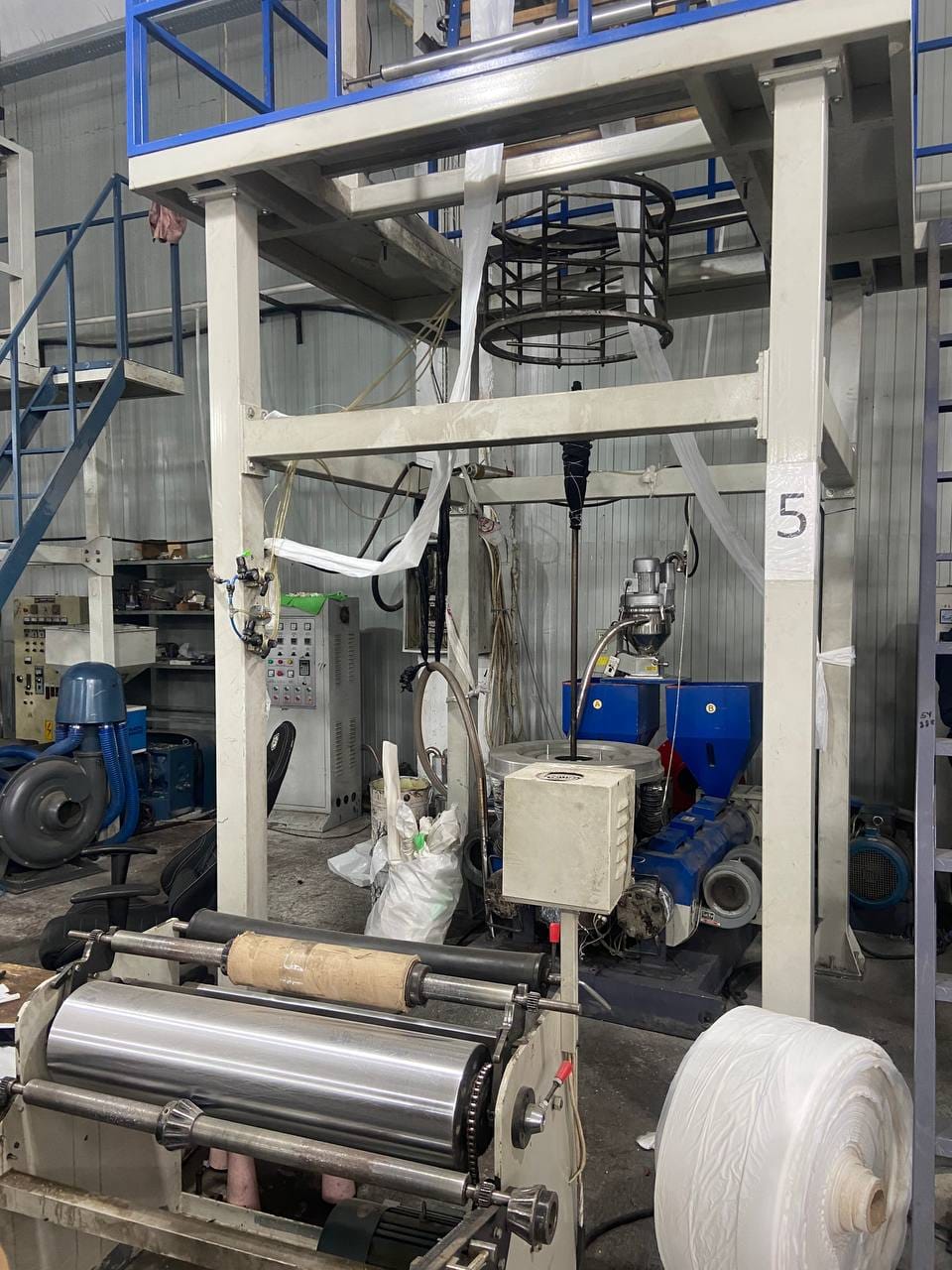 Экструдер для производства пленки ПНД, ПВД б\у