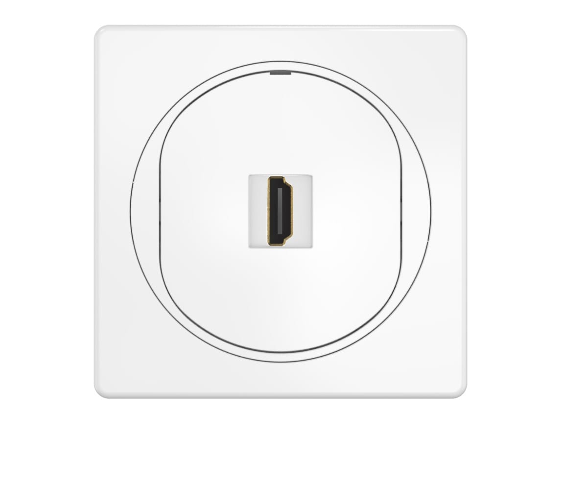 Розетка скрытой установки CADUCEUS ALING EON с модулем Keystone HDMI тип A-A