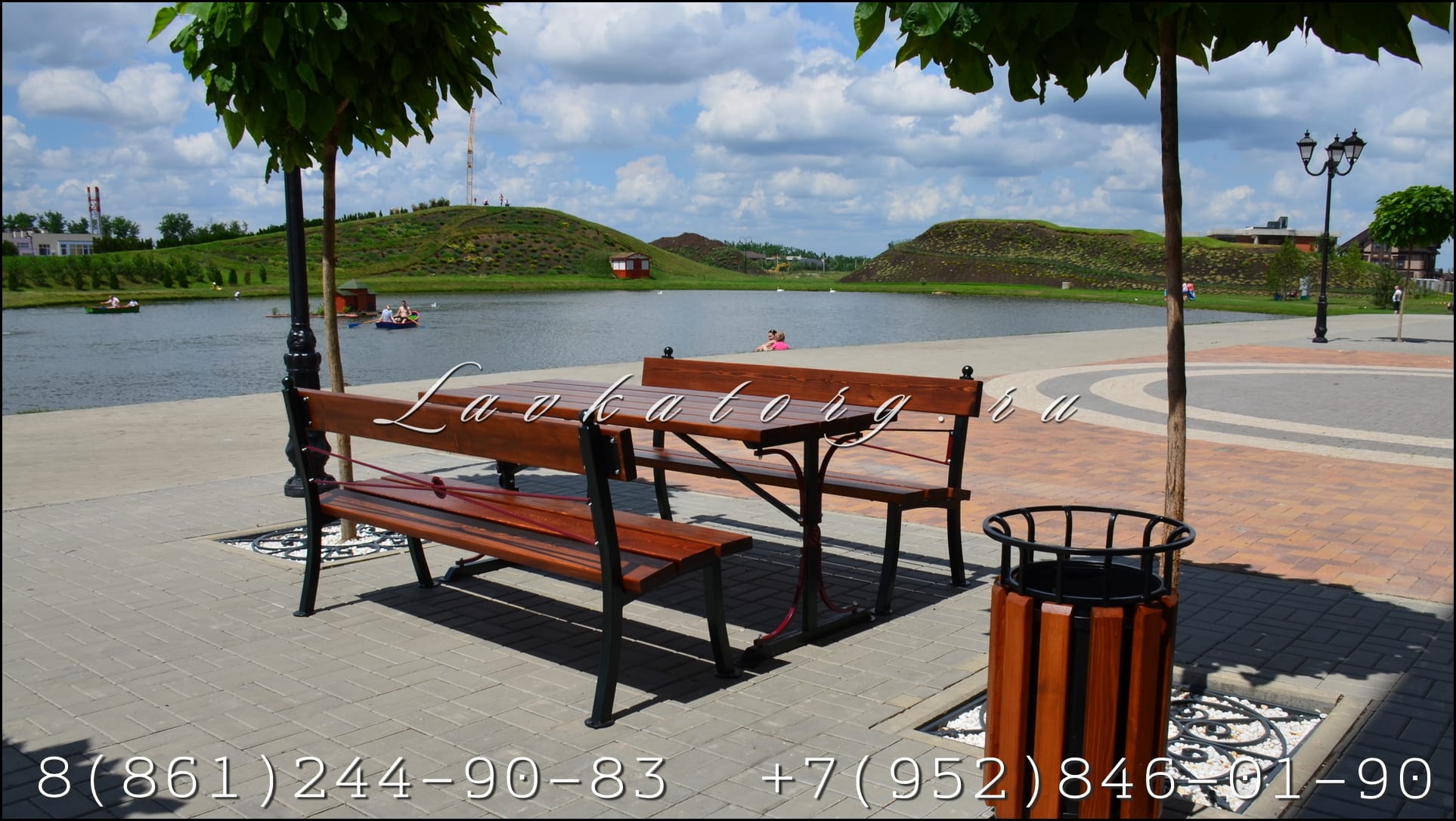 Стол и лавки для летнего кафе, ресторана, пивного бара — фото 4