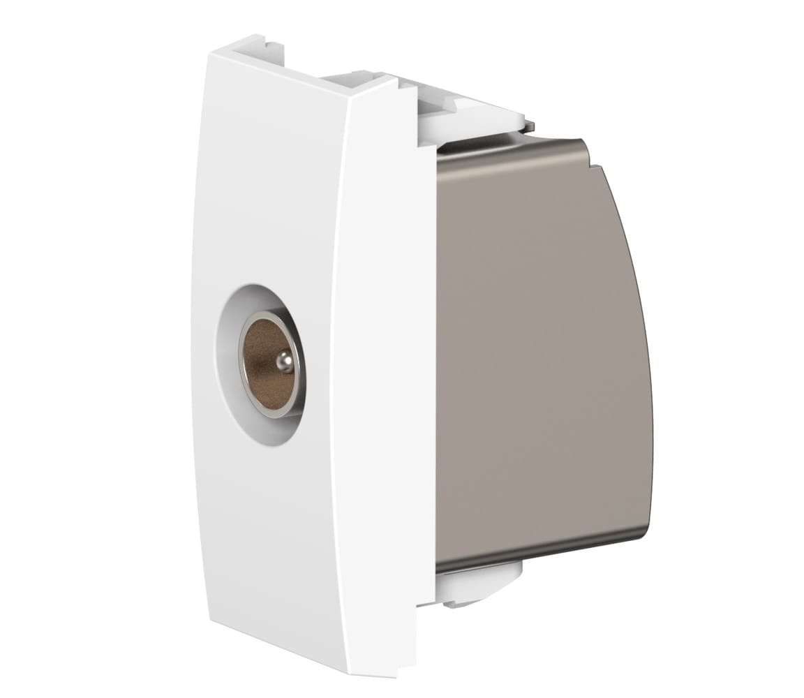 Механизм розетки антенной TV CADUCEUS ALING MODE, встраиваемой, проходной, модульной