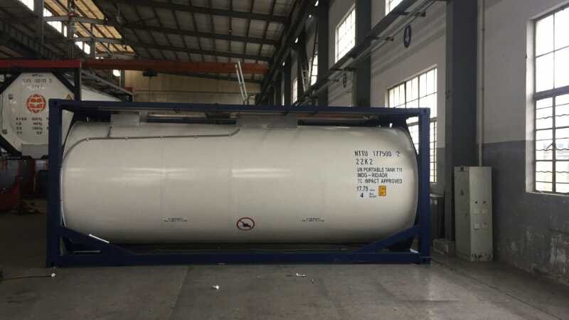Танк-контейнер объём 18м3 тип Т11, для перевозки ацетоновых масел.