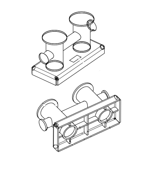 Кнехт 1 Б типоразмер №1-№9 ГОСТ 11265-73