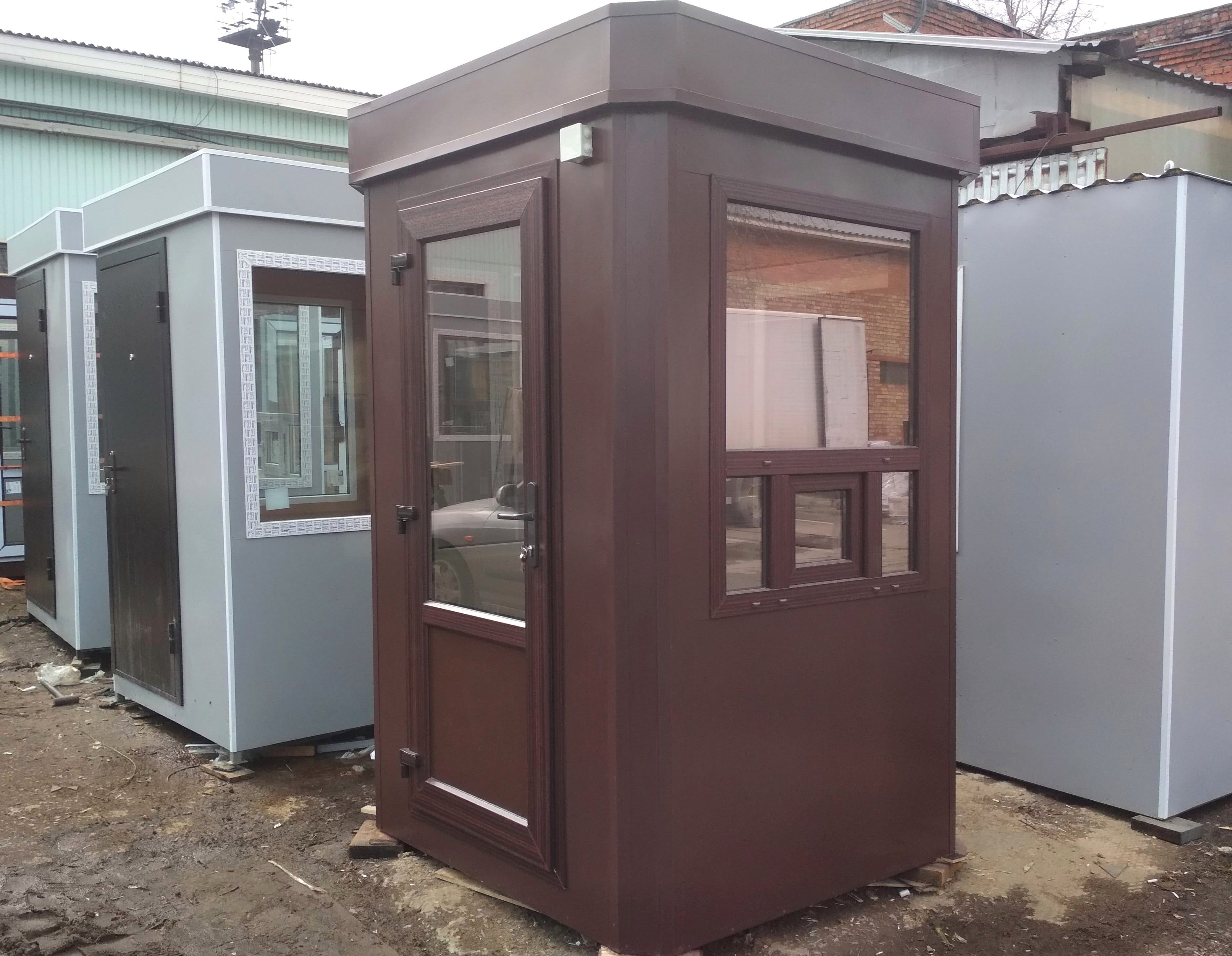 Будка для поста охраны П-2 1,5х1,5х2,5, новая, утепленная, изготовление — фото 7