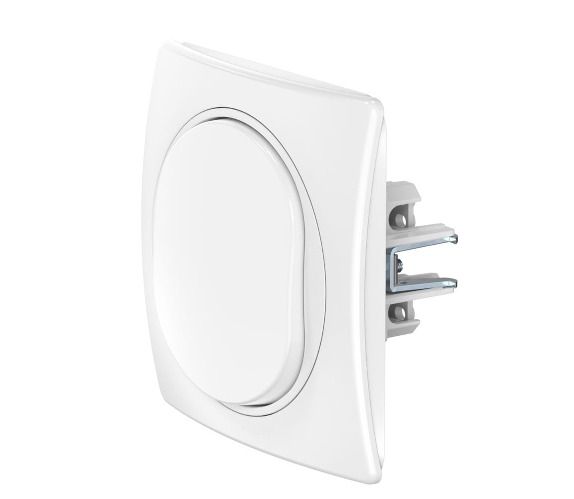 Выключатель скрытой установки CADUCEUS ALING EON, одноклавишный, проходной, 10АХ, 250В~