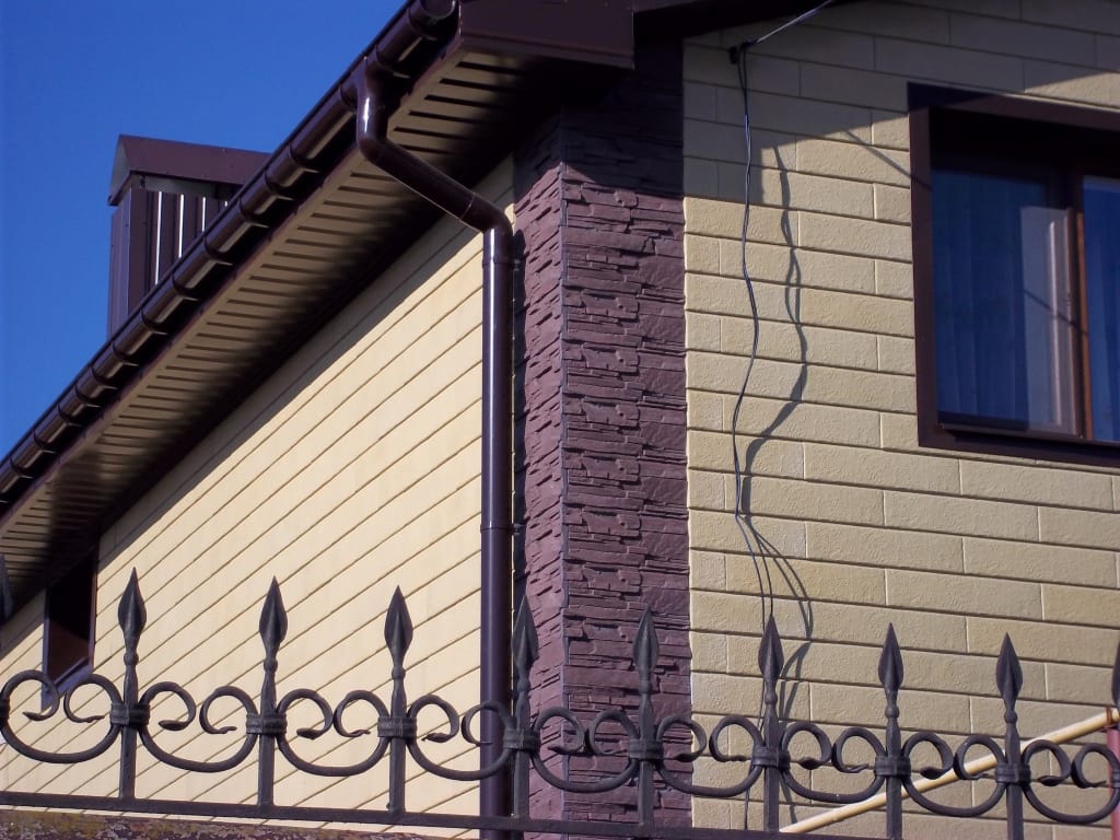 Сайдинг цокольный угловой бетонный под камень Донрок для облицовки и утепления цоколя и углов. — фото 6