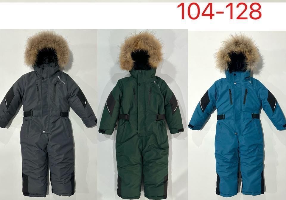 Детские комбинезоны с мехом оптом. Размеры 122-164 — фото 4