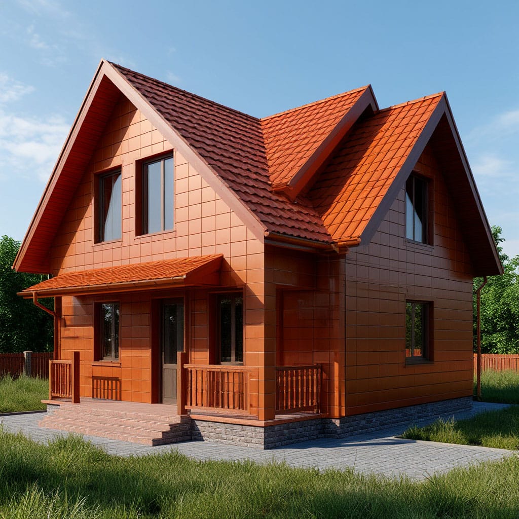 Натуральная черепица БРААС цементно-песчаная. — фото 13