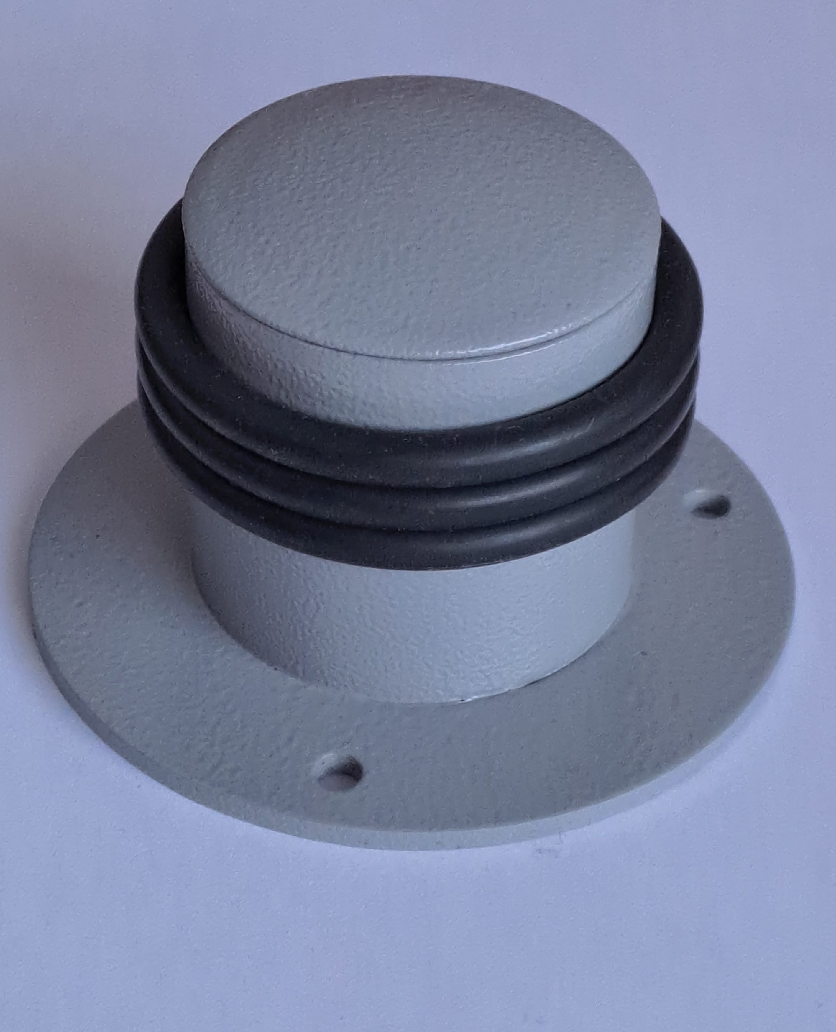 Ограничитель d 50 мм " с плоским основанием БН " Высота 55мм цвет "Сигнальный серый " RAL 7004