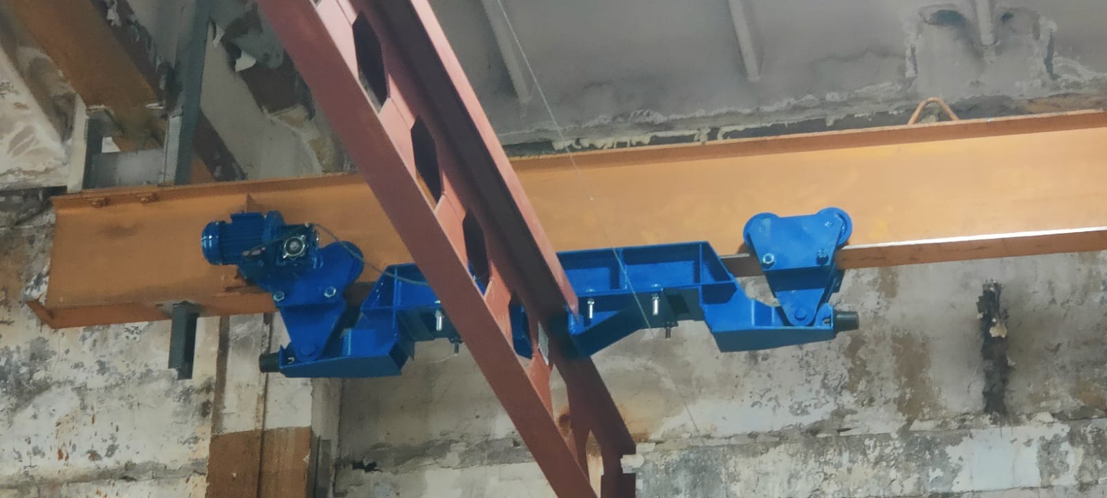 Кран-балка подвесная, кран мостовой подвесной однобалочный