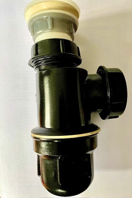 Сифон для раковины черный СССР — фото 2