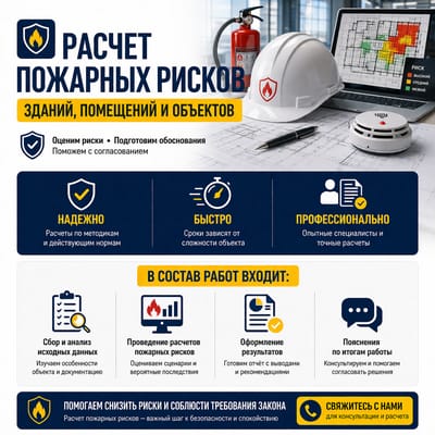 Расчет пожарных рисков зданий, помещений и объектов