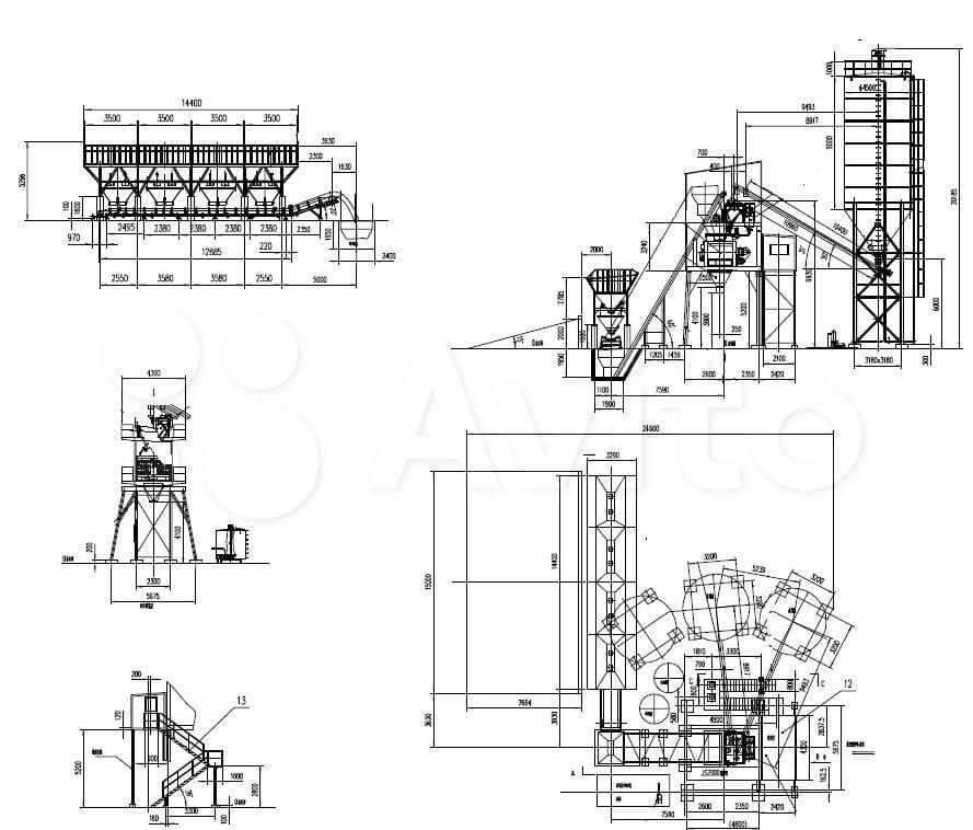 Бетонный завод HZS120 (HZS100) — фото 10