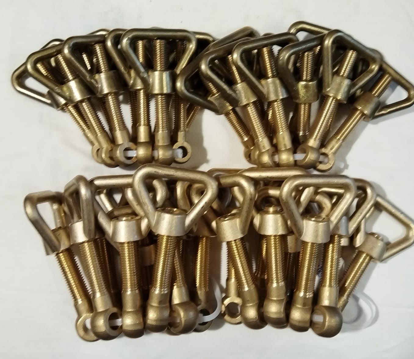 комплект М12(гайка-барашек/болт откидной) латунные