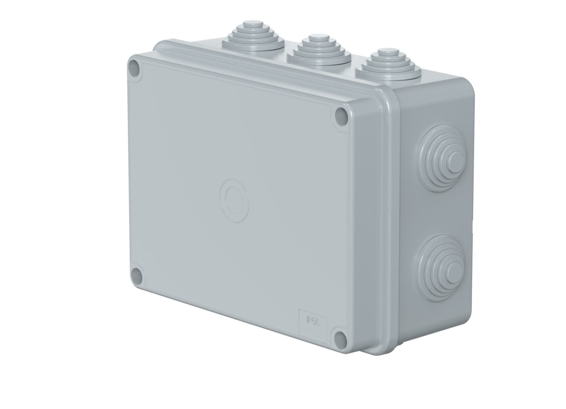 Коробка распределительная в сборе CADUCEUS ALING, 150х110х70, 10 вводов, 500В~, IP56