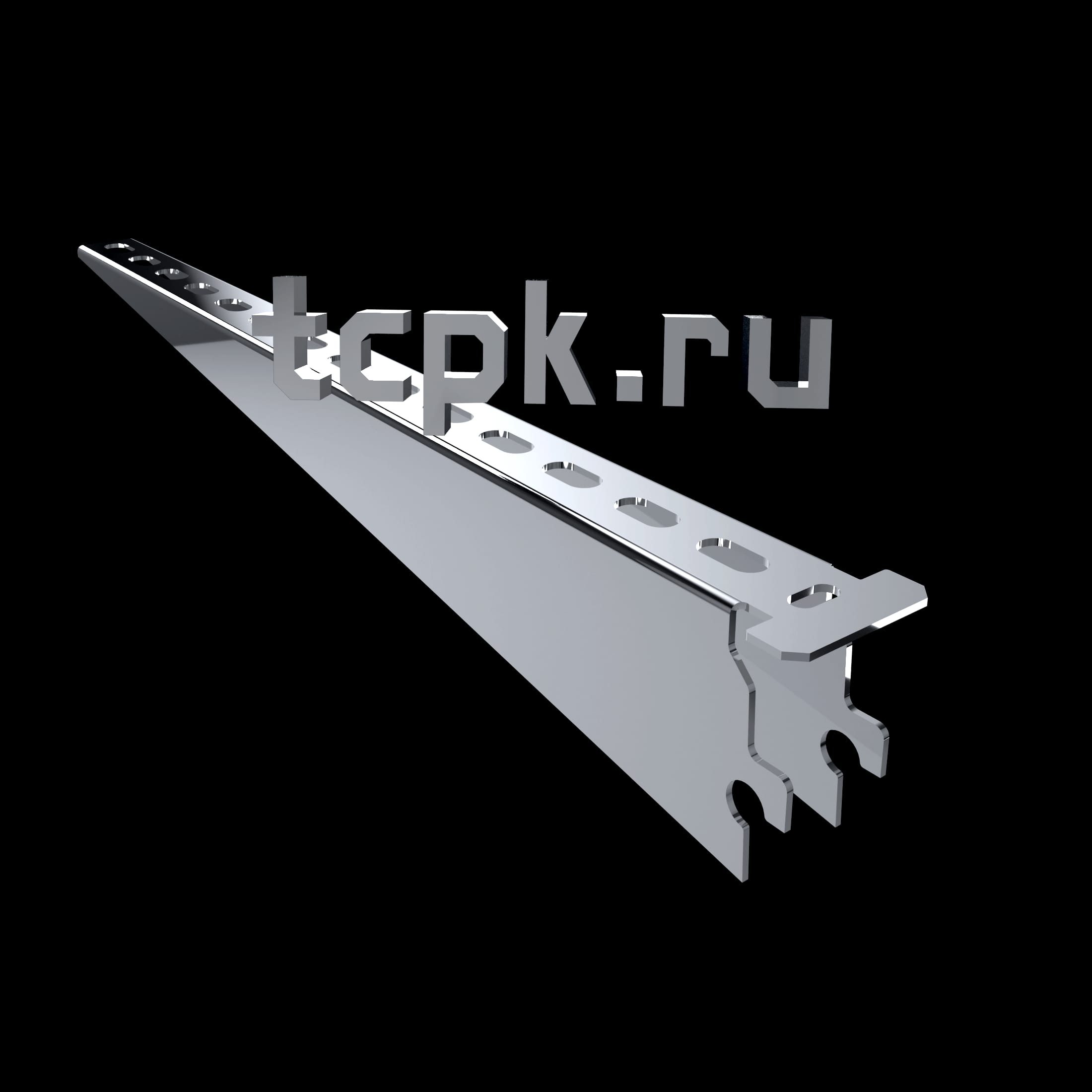 Полка кабельная К1162 УТ2.5 цинк L=355мм s=2.0мм