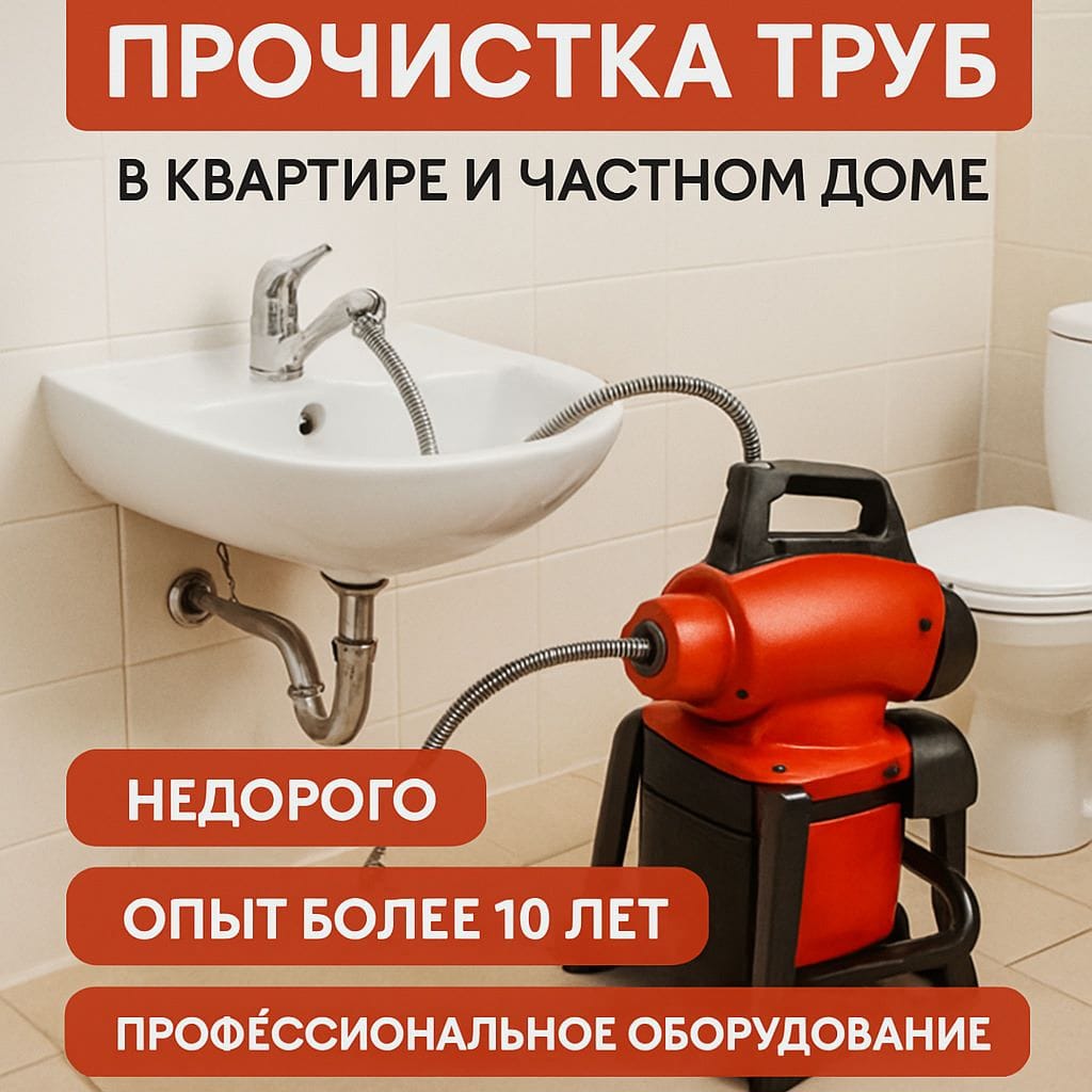 Требуется специалист для устранения засора канализации