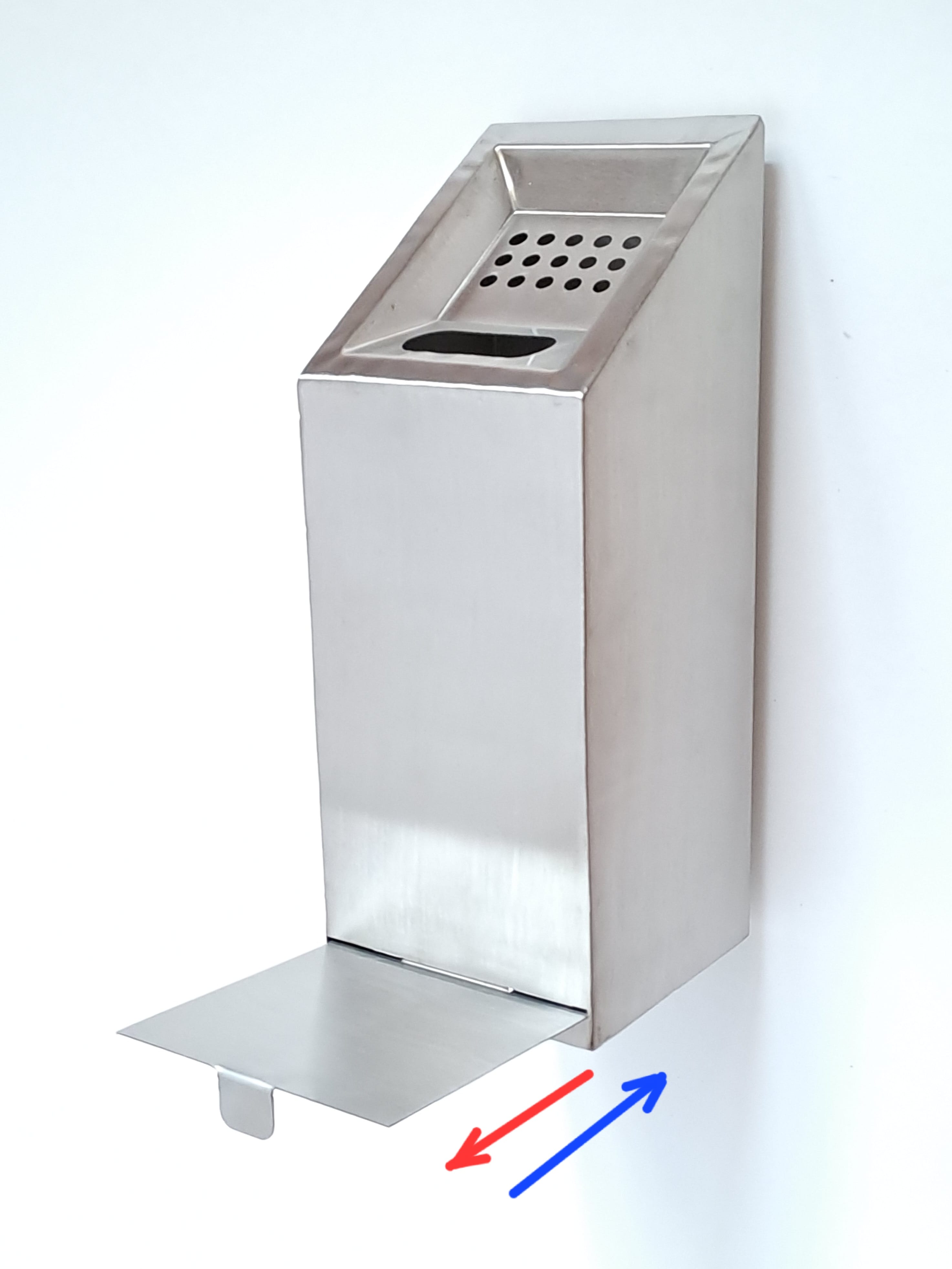 Пепельница 3 DR do настенная 10*10*26 см С выдвигающимся дном 1шт