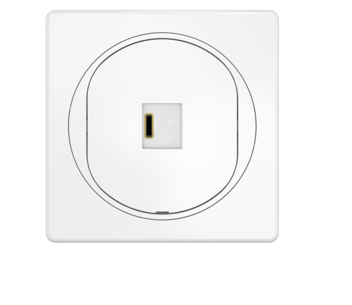 Розетка скрытой установки CADUCEUS ALING EON USB тип С для зарядки 1-го устройства, 3А, 5В=, 250В~