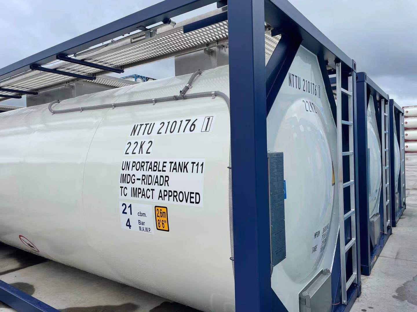 Танк-контейнер тип Т11 объём 21м3 для перевозки нефтепродуктов, новый — фото 4