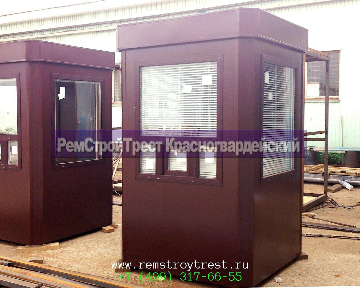 Будка для поста охраны П-2 1,5х1,5х2,5, новая, утепленная, изготовление — фото 2