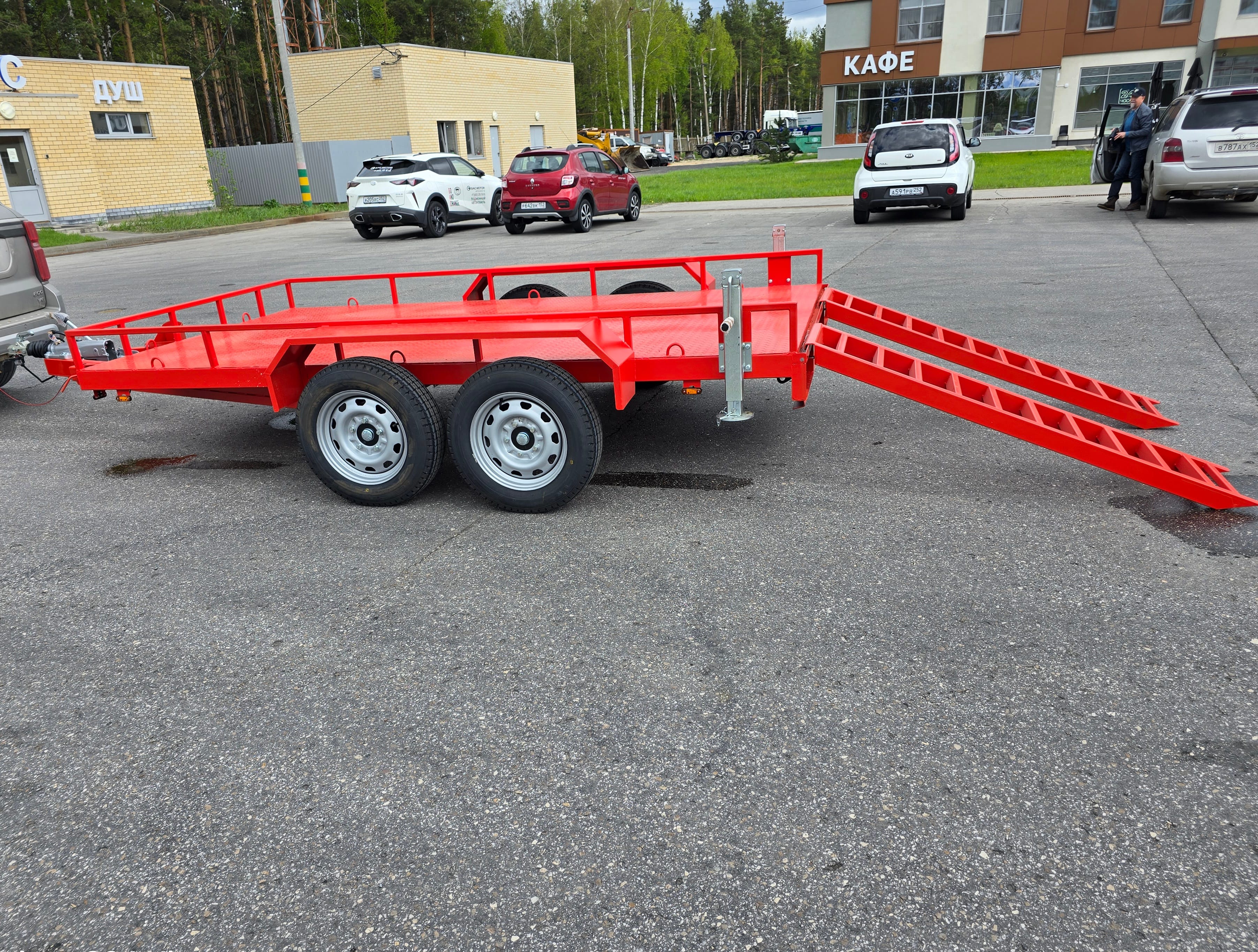 Автомобильный прицеп для перевозки строительной техники до 3 тонн — фото 2