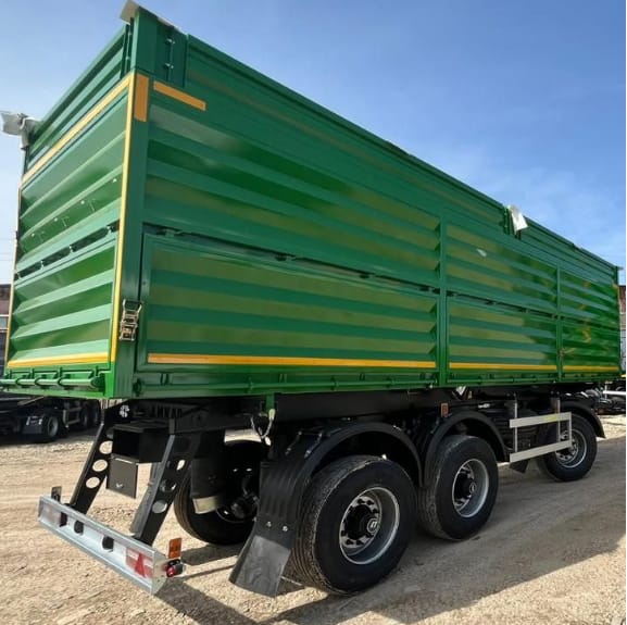 Новый трехосный самосвальный прицеп пневмо подвеска 35м. куб. до 20 тонн по цене завода!