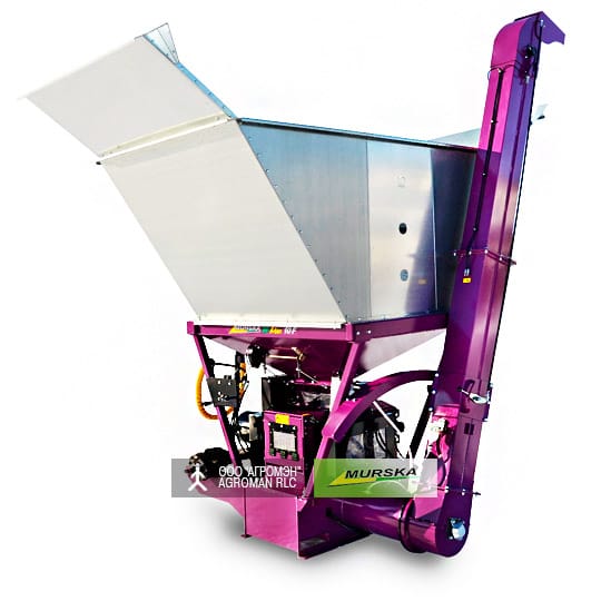 Дисковая мельница плющилка Murska W-Max 10 F с элеватором