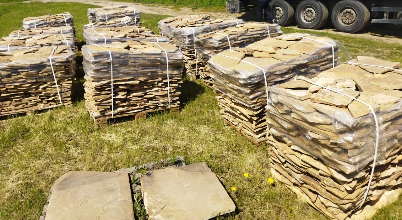 Природный камень плитняк  песчаник   для облицовки — фото 2