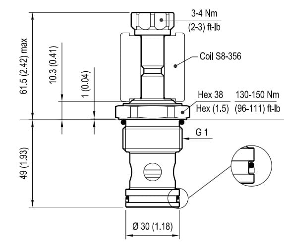 B13750 клапан разгрузочный SOOSAN — фото 3