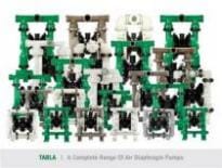 Пневмоприводный диафрагменный самовсасывающий универсальный насос TABLA.