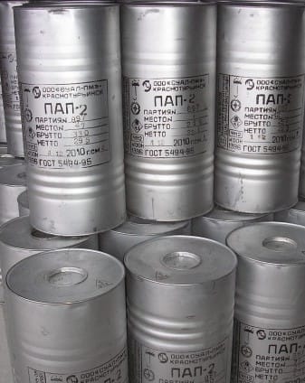 Алюминиевая пудра ПАП-1, ПАП-2