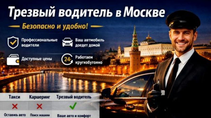 Сервис трезвого водителя Москва: удобное решение для комфортного передвижения