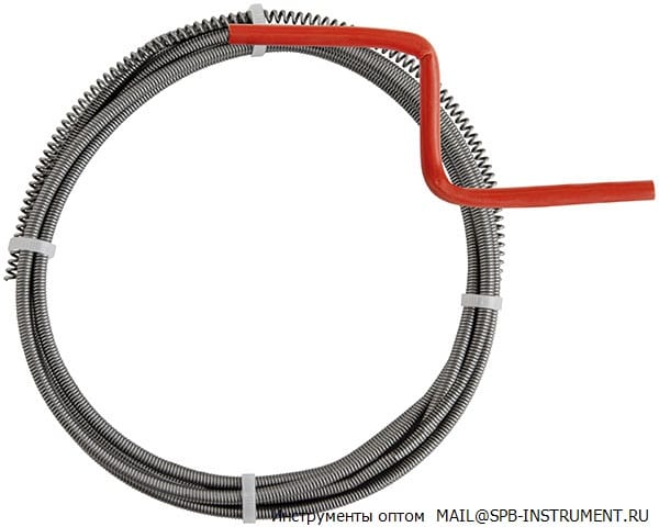 Трос сантехнический для чистки труб 3,5 м x 6,0 мм КУРС 74332