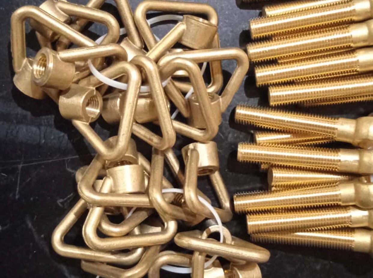 КОМПЛЕКТУЮЩИЕ гайки-барашки,   болты откидные латунные судовые — фото 4