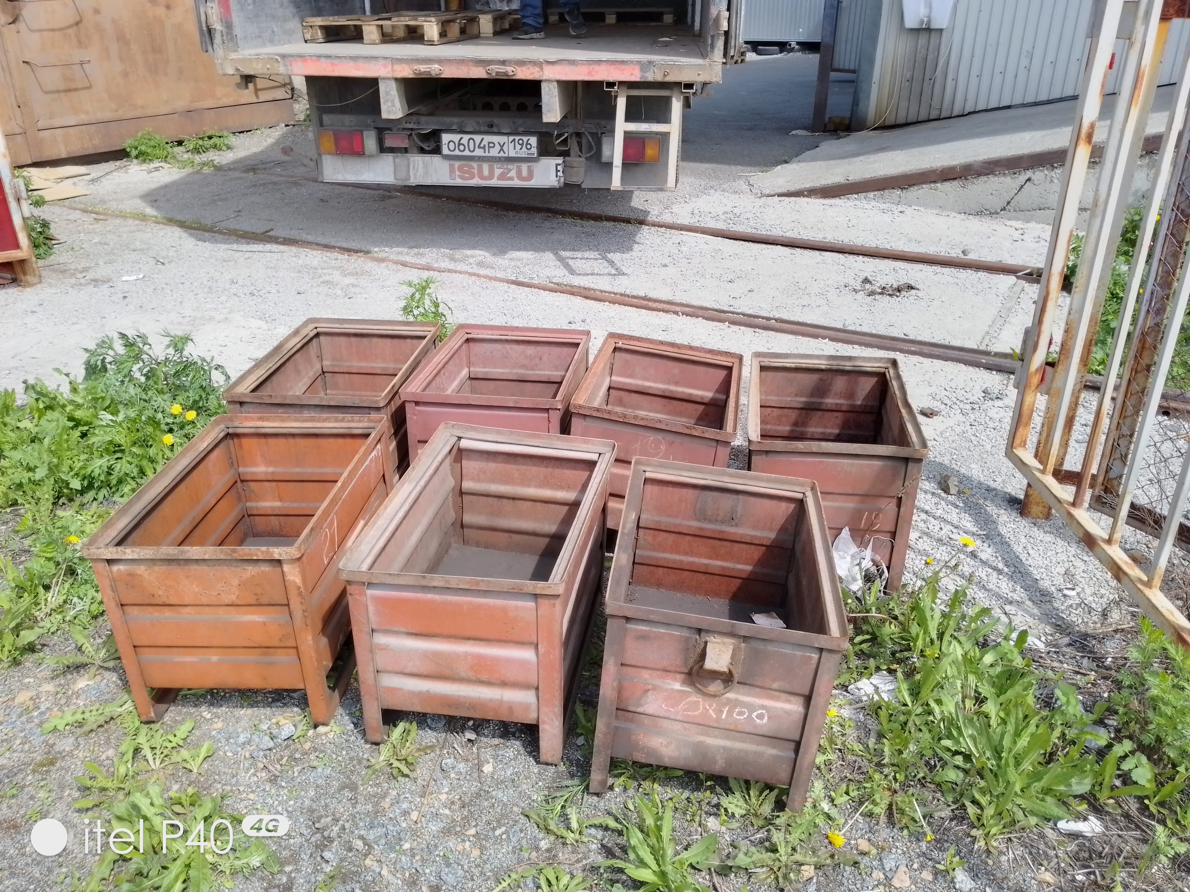 Тара, ящики, мульды, металлические 620х420х420мм — фото 3