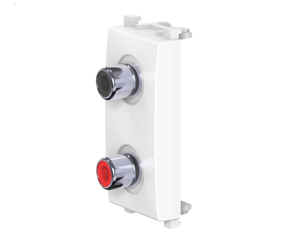 Розетка аудио 2хRCA CADUCEUS ALING EXPERIENCE для скрытой проводки