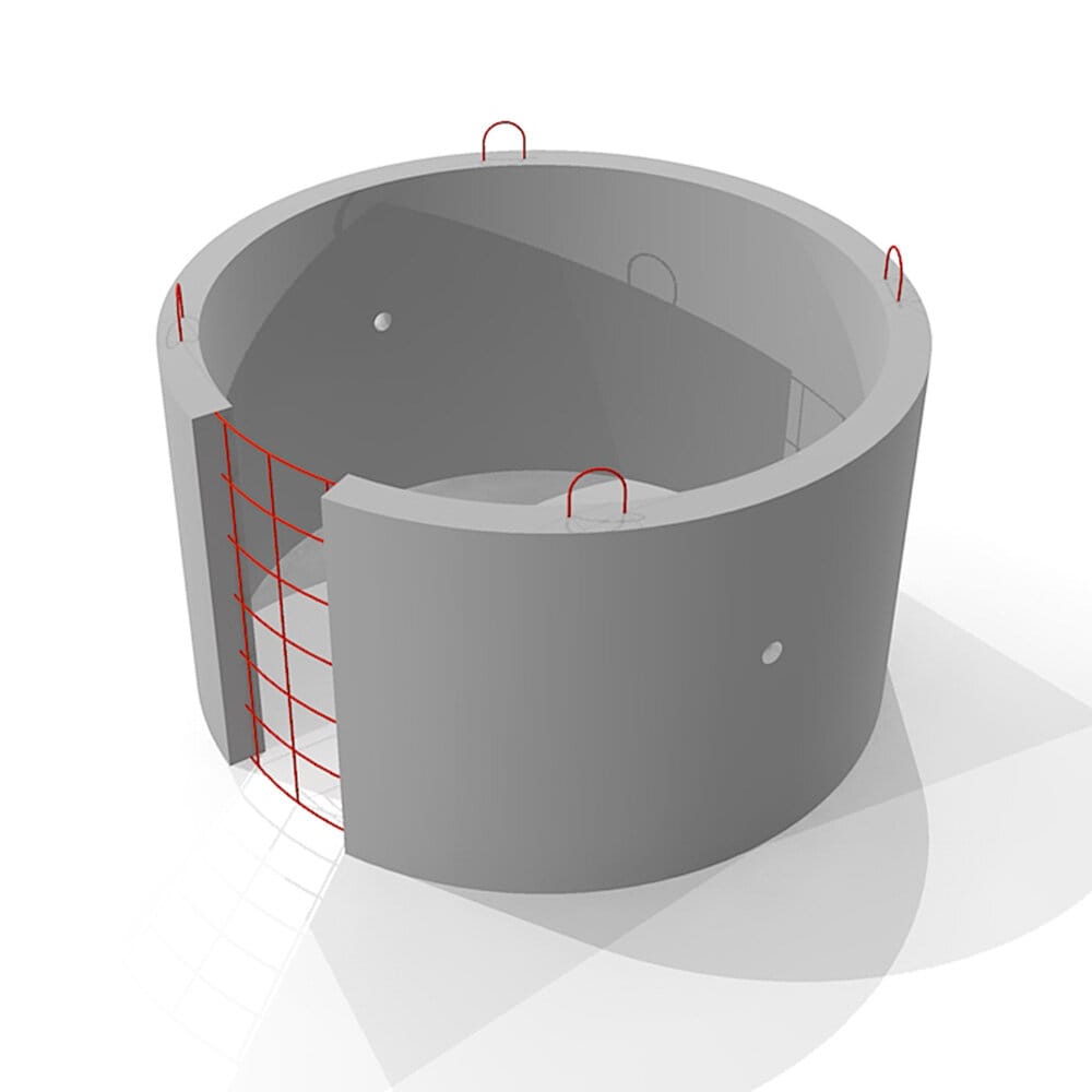 Кольцо железобетонное доборное КС 23.3