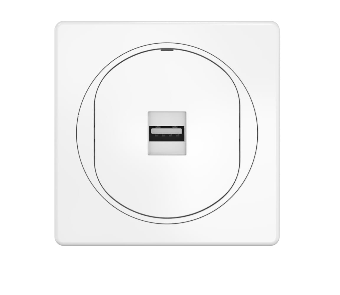 Розетка скрытой установки CADUCEUS ALING EON с модулем Keystone USB 2.0 тип A-A