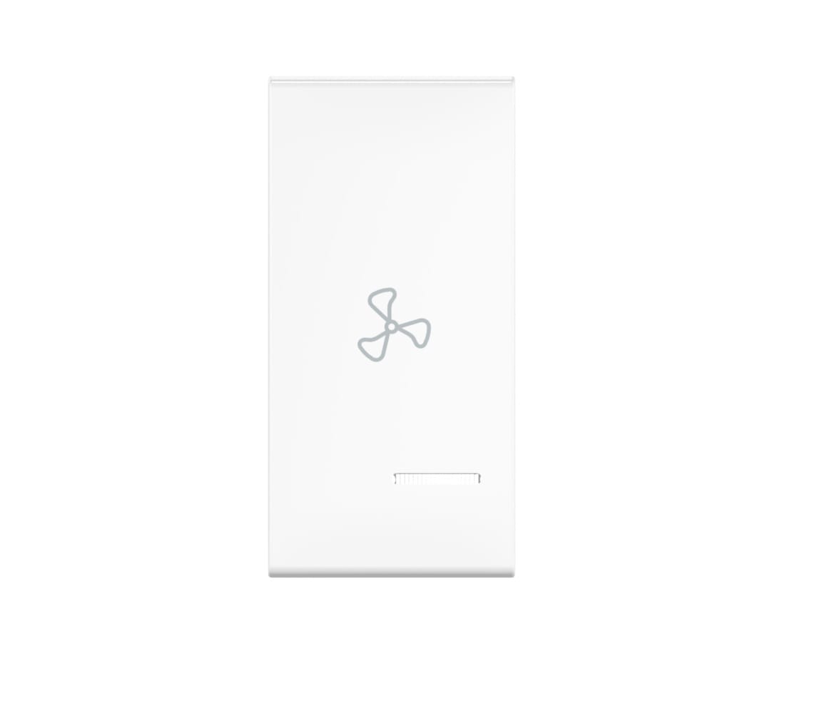 Клавиша CADUCEUS ALING EXPERIENCE, 1М, с символом "вентилятор", с индикаторным окошком