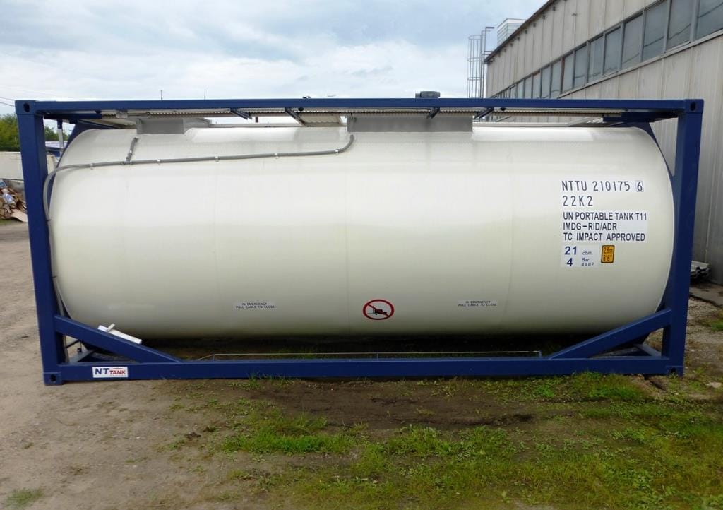 Танк-контейнер объём 21м3 тип Т11, для перевозки синтетических смол.