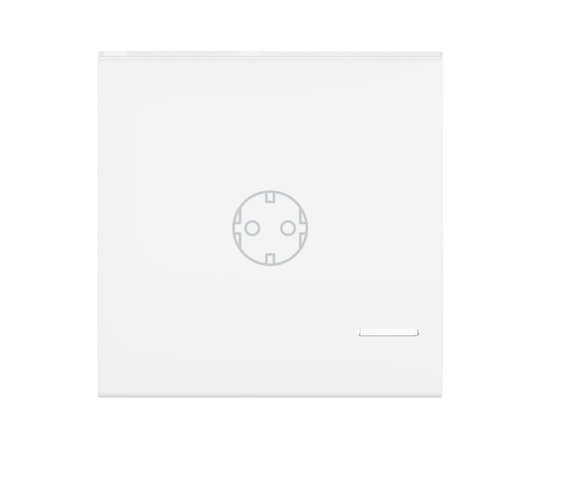 Клавиша CADUCEUS ALING EXPERIENCE, 2М, с символом "розетка", с индикаторным окошком