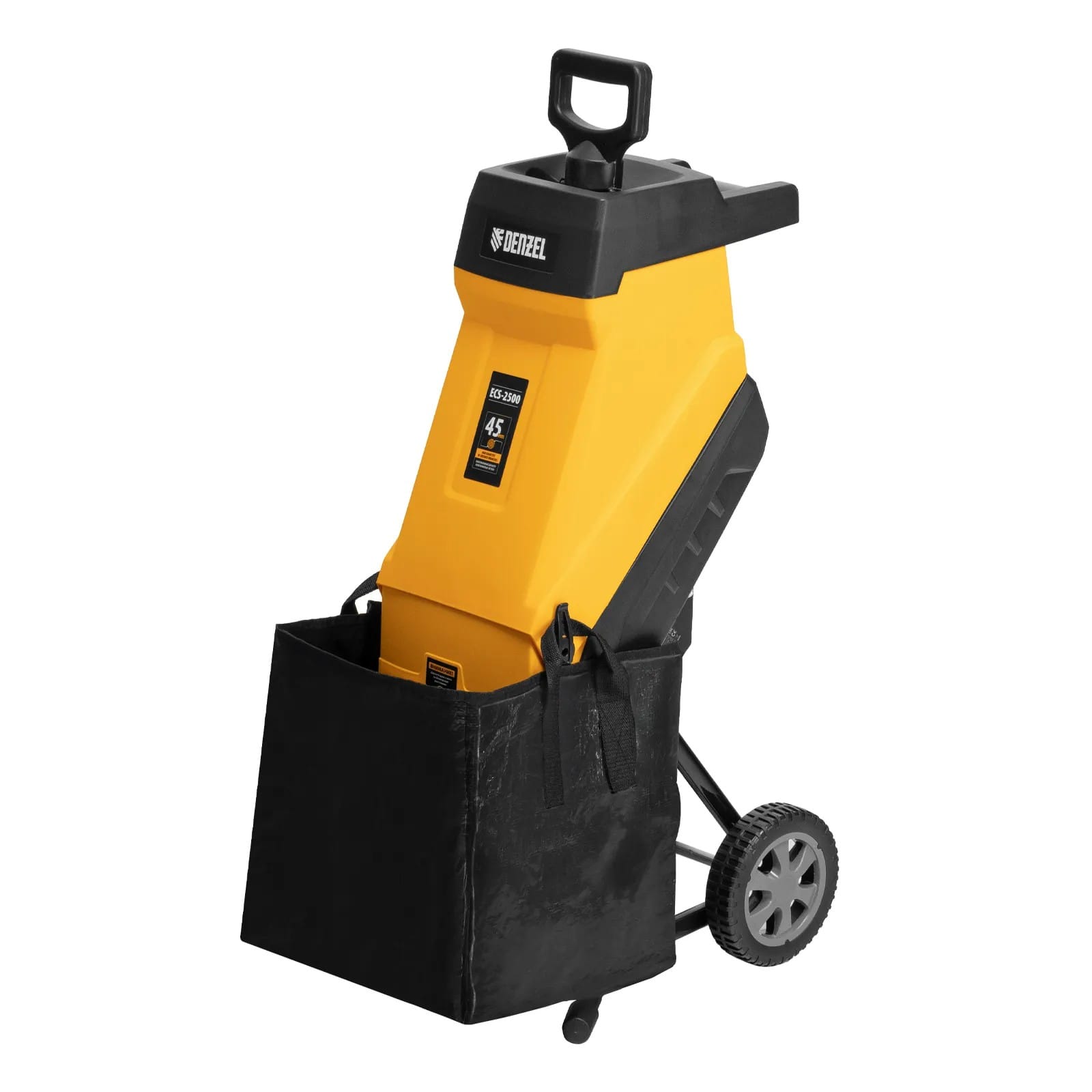 Измельчитель садовый электрический ECS-2500, 2500 Вт, 45 мм Denzel арт. 59701 — фото 2