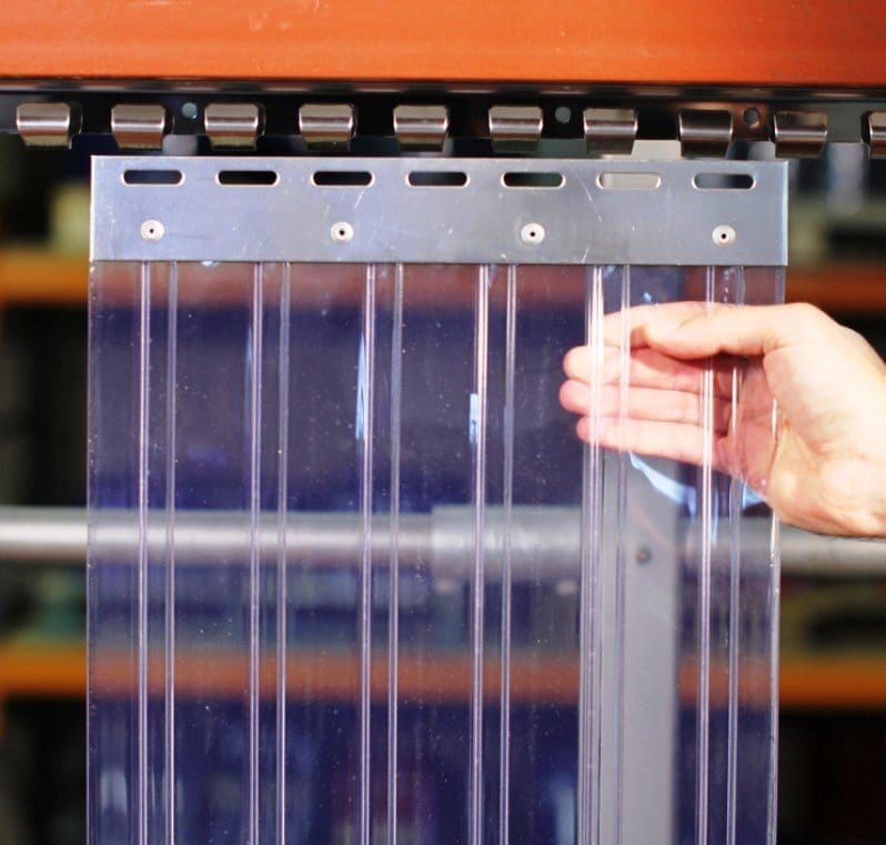 Морозоустойчивая и летняя полосовая завеса ПВХ для  дверных проемов