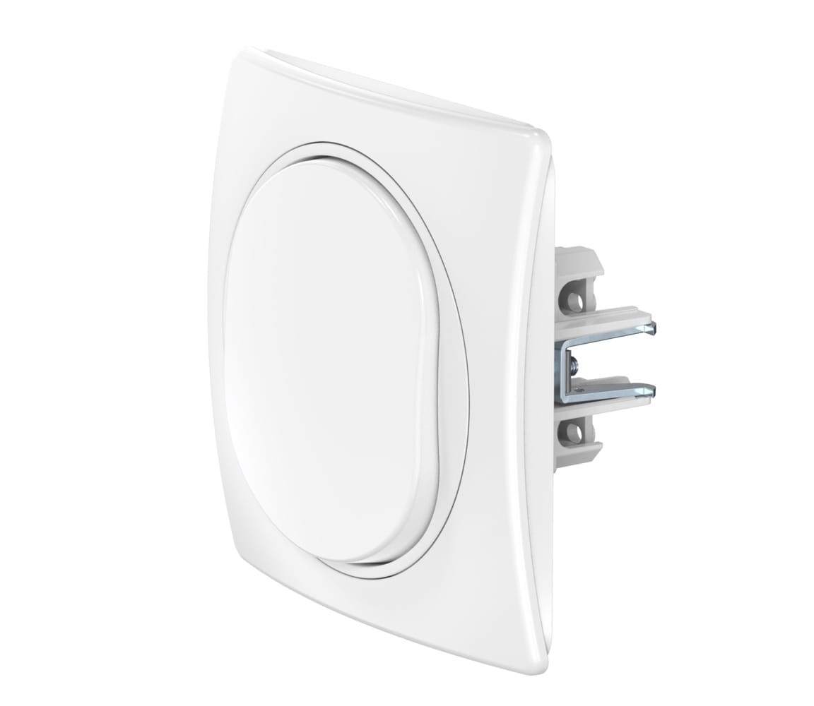 Механизм встраиваемого выключателя CADUCEUS ALING EON, одноклавишного, 10АХ, 250В~