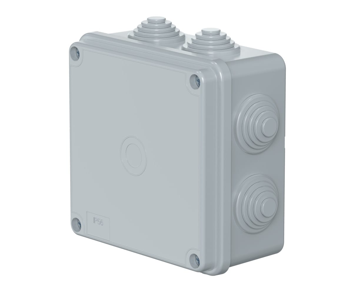Коробка распределительная в сборе CADUCEUS ALING, 100х100х50, 8 вводов, 500В~, IP56