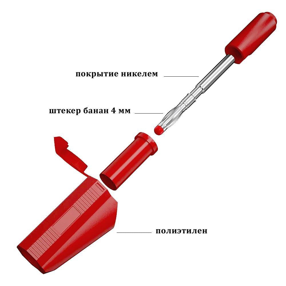 Штекер "банан" защищенный 4 мм 25.501 — фото 4