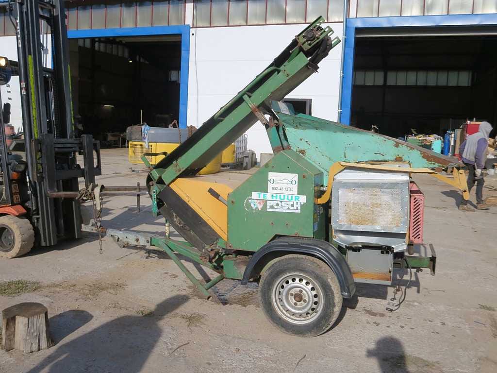 Измельчитель древесины мобильный - щепорубка Posch 350K1D, 173 м/ч — фото 4